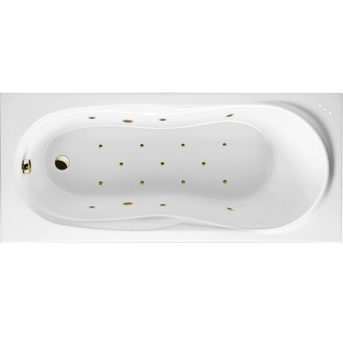 Ванна гидромассажная Excellent Sekwana "RELAX" WAEX.SEK17.RELAX.BR 170x75 (бронза, белый), каркас, слив-перелив